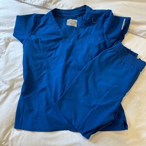 Blue scrub set